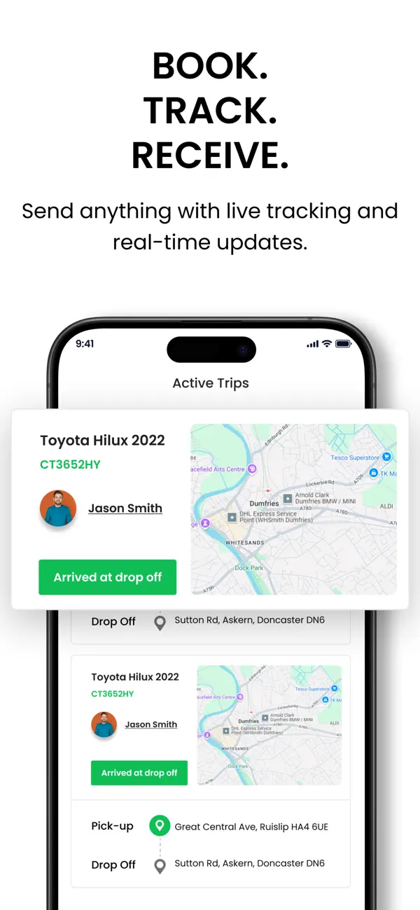 DropYou booking map screen