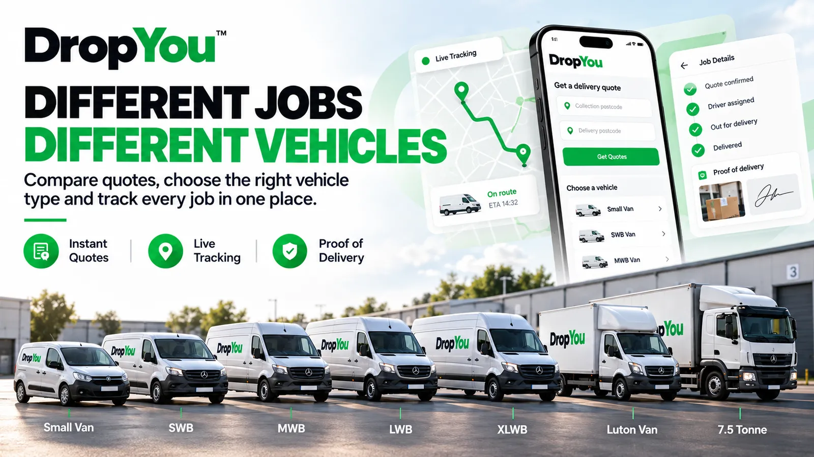 Flexible courier capacity alongside an existing fleet